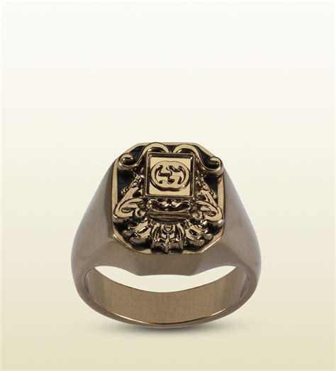 mens gucci ring gold
